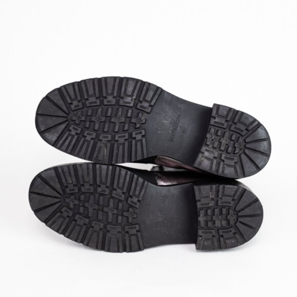 Maria Moro Black Leather & Metallic Mid-Calf Boots – Size 37 (Approx. US 6.5–7) - Picture 13 of 13